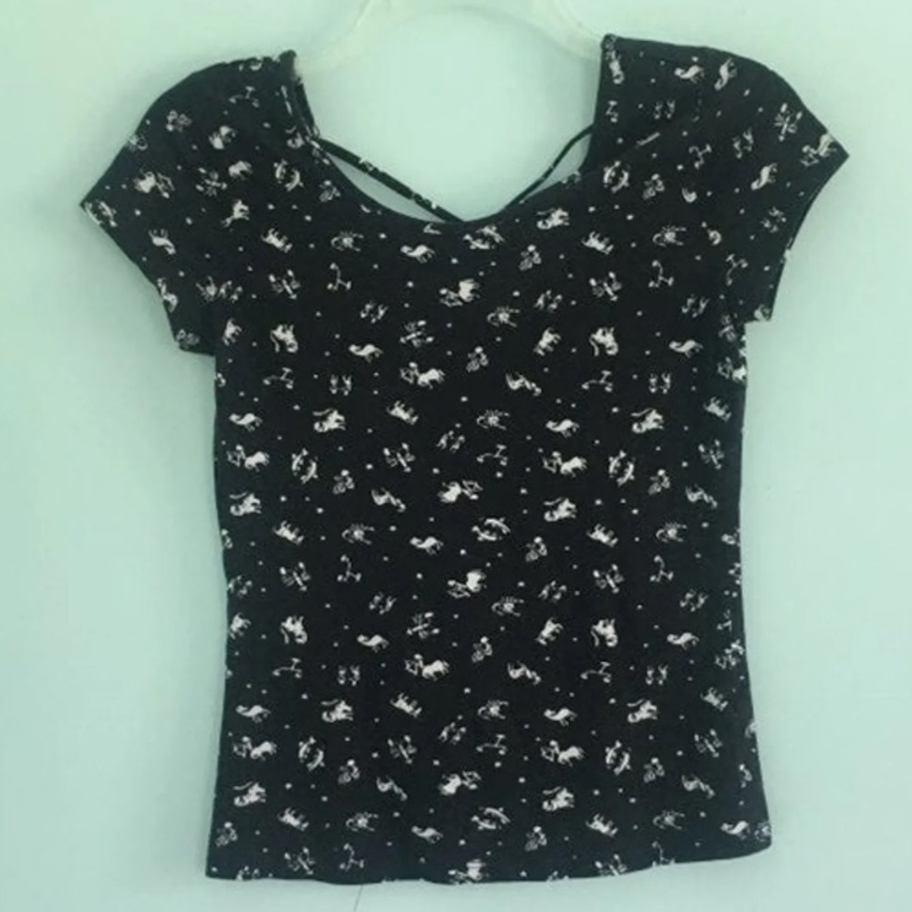 Aeropostale strappy zodiac print top - Picture 2 of 5